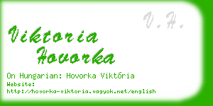 viktoria hovorka business card
